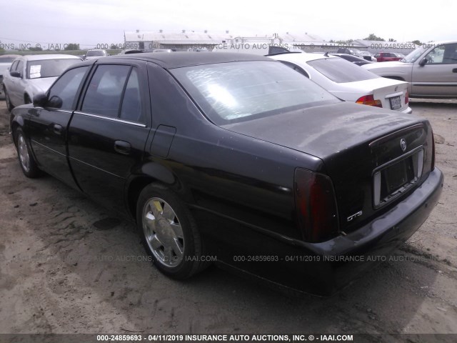 1G6KF5797YU299177 - 2000 CADILLAC DEVILLE DTS BLACK photo 3