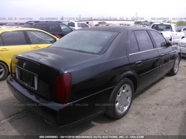 1G6KF5797YU299177 - 2000 CADILLAC DEVILLE DTS BLACK photo 4