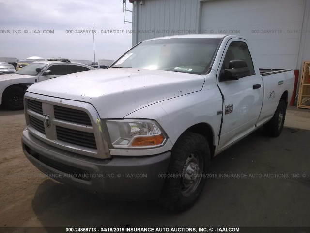 3D7LP2ET2BG618352 - 2011 DODGE RAM 2500 WHITE photo 2