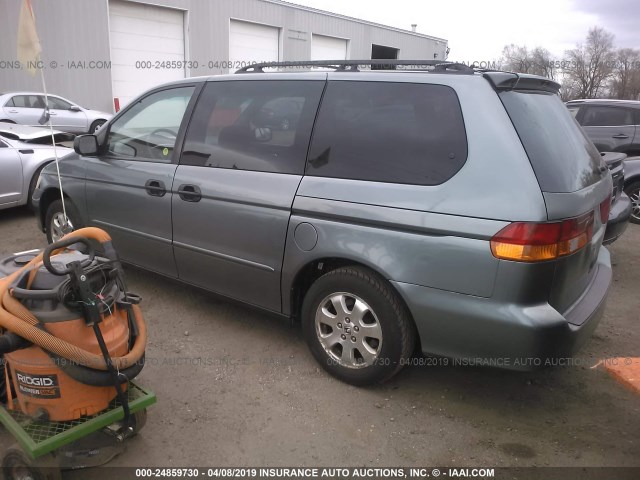 5FNRL18532B027542 - 2002 HONDA ODYSSEY LX GRAY photo 3