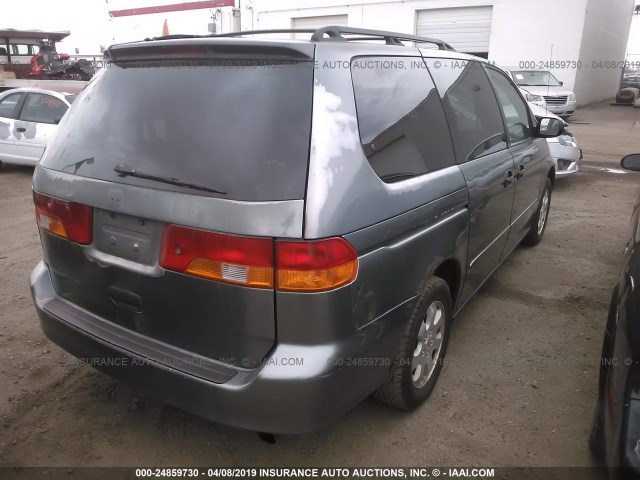 5FNRL18532B027542 - 2002 HONDA ODYSSEY LX GRAY photo 4