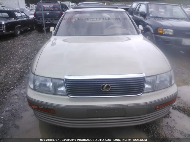 JT8UF11E8R0187435 - 1994 LEXUS LS 400 Champagne photo 6