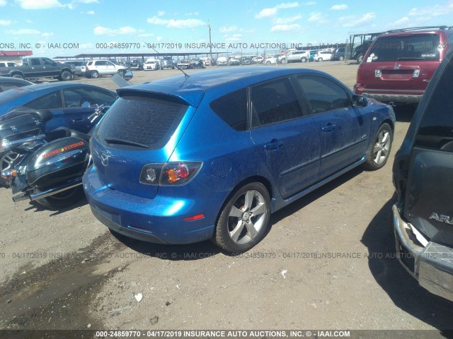 JM1BK144X61504001 - 2006 MAZDA 3 HATCHBACK BLUE photo 4