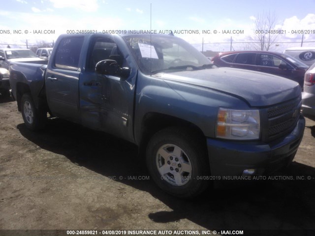 3GCEK233X9G275918 - 2009 CHEVROLET SILVERADO K1500 LT BLUE photo 1