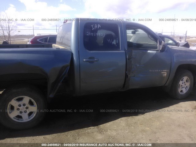 3GCEK233X9G275918 - 2009 CHEVROLET SILVERADO K1500 LT BLUE photo 6