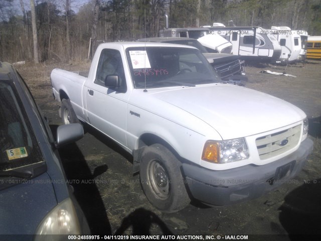 1FTYR10D82TA00606 - 2002 FORD RANGER WHITE photo 1