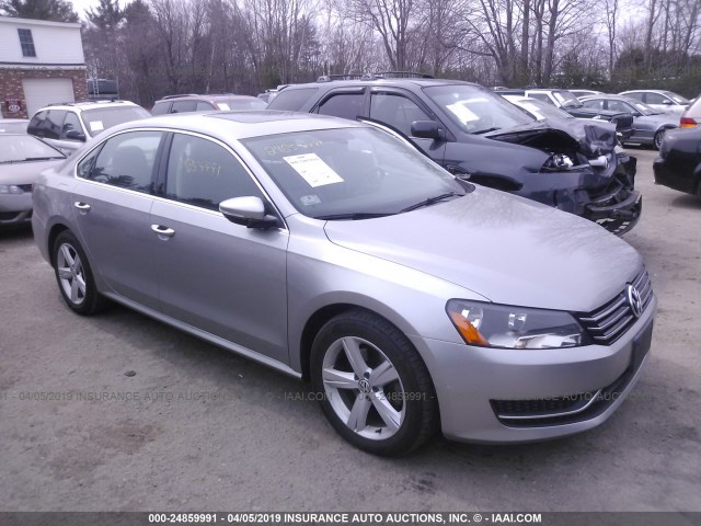 1VWBP7A33CC085051 - 2012 VOLKSWAGEN PASSAT SE SILVER photo 1