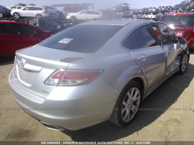 1YVHZ8CB6A5M05444 - 2010 MAZDA 6 S SILVER photo 4