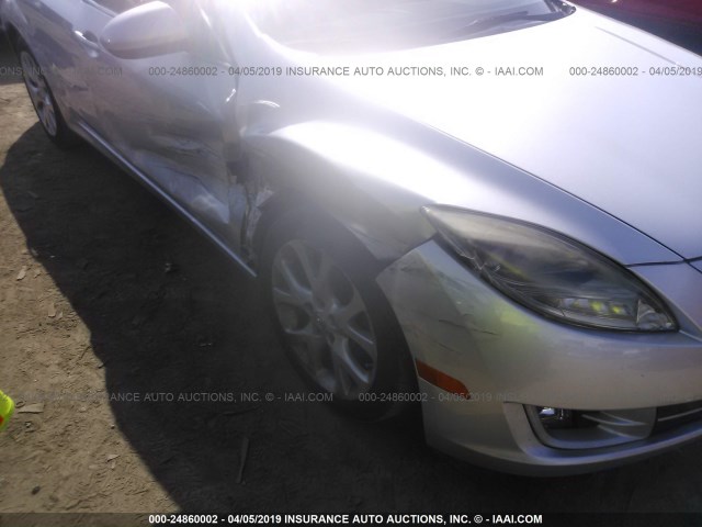 1YVHZ8CB6A5M05444 - 2010 MAZDA 6 S SILVER photo 6