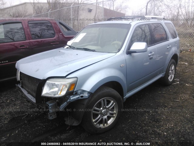 4M2CU97G19KJ03755 - 2009 MERCURY MARINER PREMIER BLUE photo 2