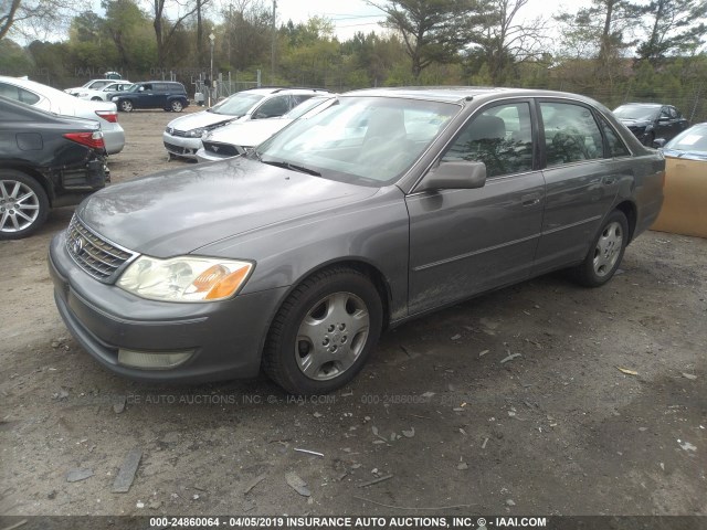 4T1BF28BX3U317933 - 2003 TOYOTA AVALON XL/XLS GRAY photo 2