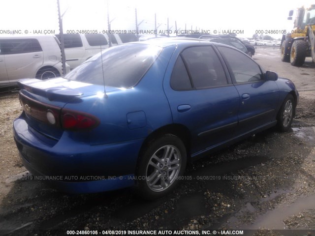 3G1JH52F74S168110 - 2004 CHEVROLET CAVALIER LS SPORT BLUE photo 4