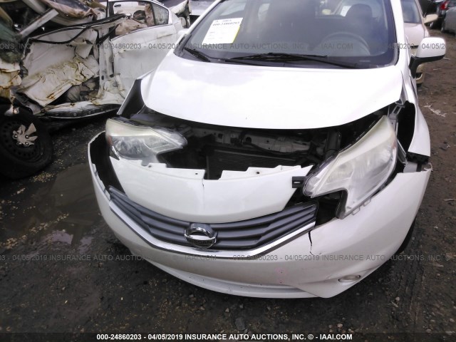 3N1CE2CP4EL387510 - 2014 NISSAN VERSA NOTE S/S PLUS/SV/SL WHITE photo 6