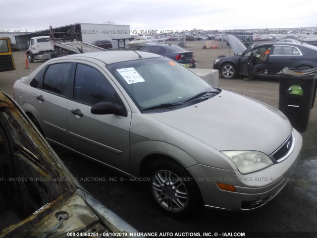 1FAFP34N07W111593 - 2007 FORD FOCUS ZX4/S/SE/SES GOLD photo 1