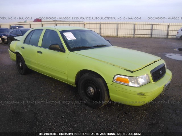 2FABP7BV7BX169223 - 2011 FORD CROWN VICTORIA POLICE INTERCEPTOR GREEN photo 1