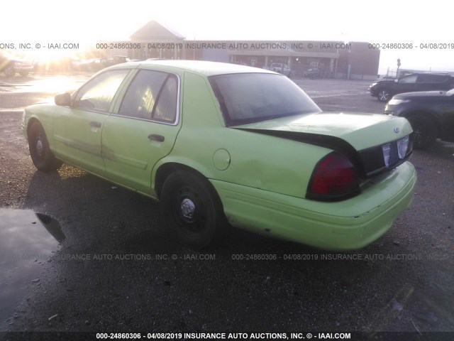 2FABP7BV7BX169223 - 2011 FORD CROWN VICTORIA POLICE INTERCEPTOR GREEN photo 3