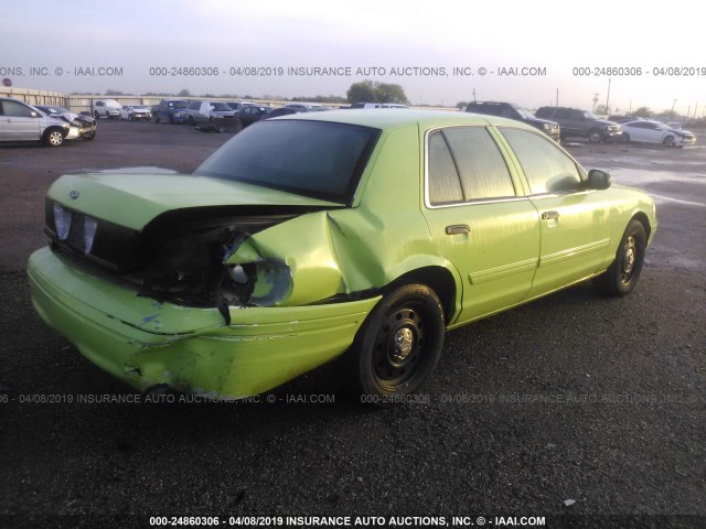 2FABP7BV7BX169223 - 2011 FORD CROWN VICTORIA POLICE INTERCEPTOR GREEN photo 4