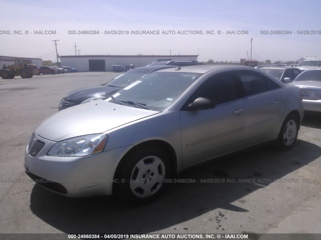 1G2ZF57B184280630 - 2008 PONTIAC G6 VALUE LEADER/BASE SILVER photo 2