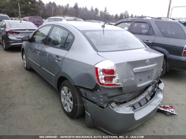 3N1AB61E78L613309 - 2008 NISSAN SENTRA 2.0/2.0S/2.0SL GRAY photo 3