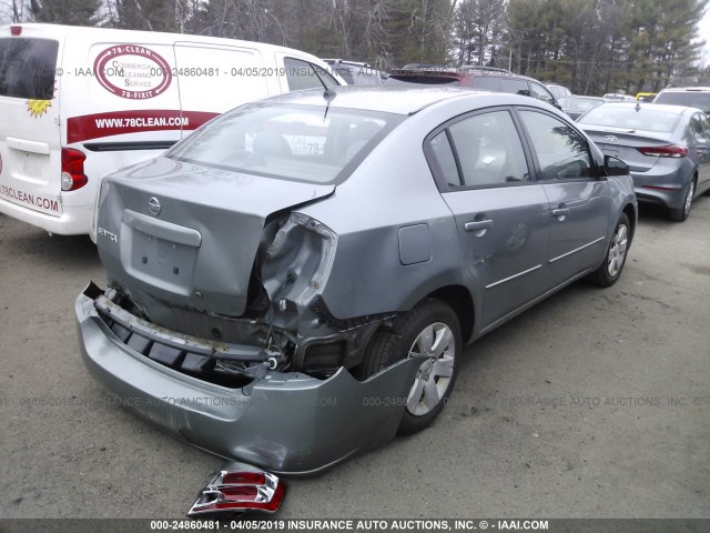 3N1AB61E78L613309 - 2008 NISSAN SENTRA 2.0/2.0S/2.0SL GRAY photo 4