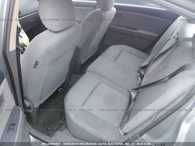 3N1AB61E78L613309 - 2008 NISSAN SENTRA 2.0/2.0S/2.0SL GRAY photo 8