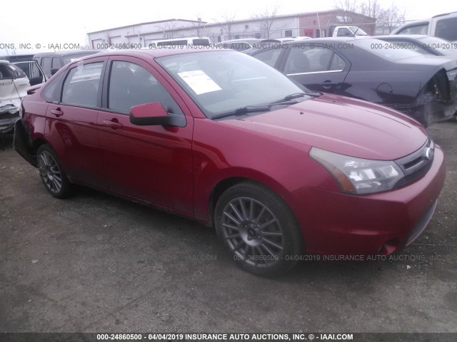 1FAHP3GN1AW289816 - 2010 FORD FOCUS SES RED photo 1
