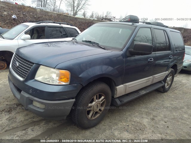 1FMFU16L73LC33491 - 2003 FORD EXPEDITION XLT BLUE photo 2