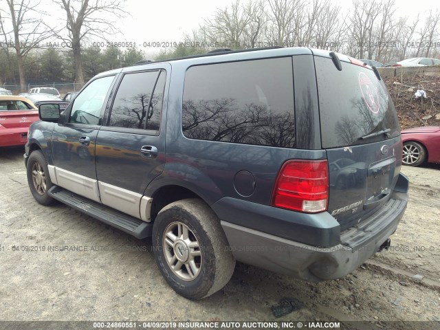 1FMFU16L73LC33491 - 2003 FORD EXPEDITION XLT BLUE photo 3
