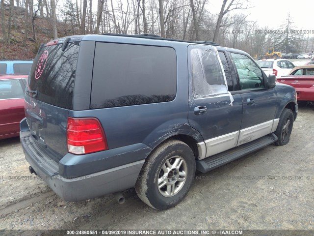1FMFU16L73LC33491 - 2003 FORD EXPEDITION XLT BLUE photo 4