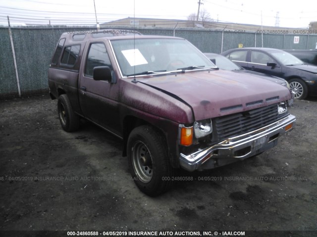 1N6ND11SXHC381606 - 1987 NISSAN D21 SHORT BED RED photo 1