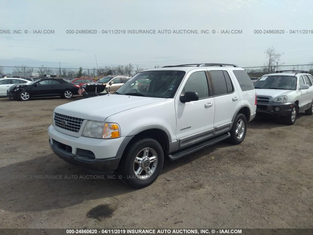 1FMZU73E82UA33797 - 2002 FORD EXPLORER XLT WHITE photo 2