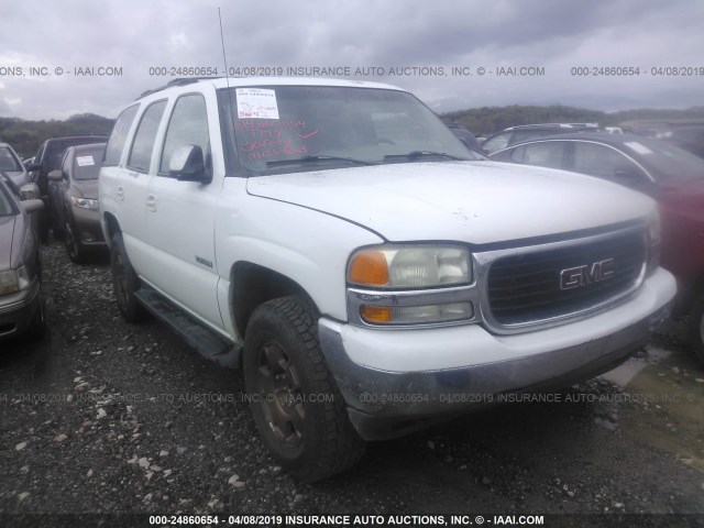 1GKEC13Z62J247781 - 2002 GMC YUKON WHITE photo 1