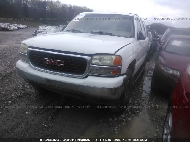 1GKEC13Z62J247781 - 2002 GMC YUKON WHITE photo 2