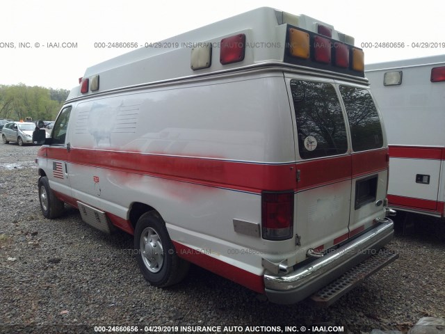 1FDSS34F23HA45980 - 2003 FORD ECONOLINE E350 SUPER DUTY VAN WHITE photo 3