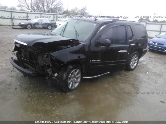 1GKFK63818J191642 - 2008 GMC YUKON DENALI BLACK photo 2