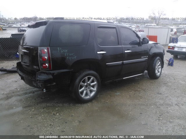 1GKFK63818J191642 - 2008 GMC YUKON DENALI BLACK photo 4