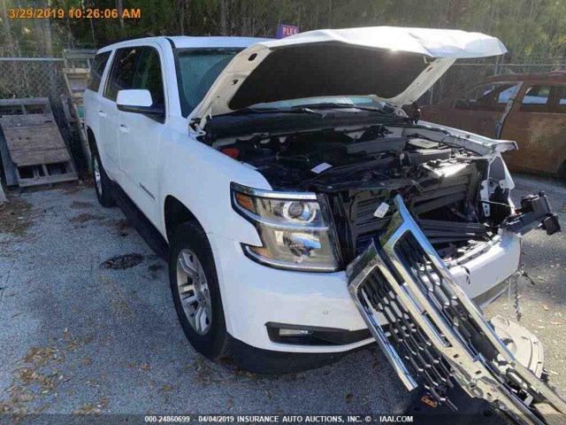 1GNSCHKC8KR235886 - 2019 CHEVROLET SUBURBAN C1500 LT WHITE photo 14