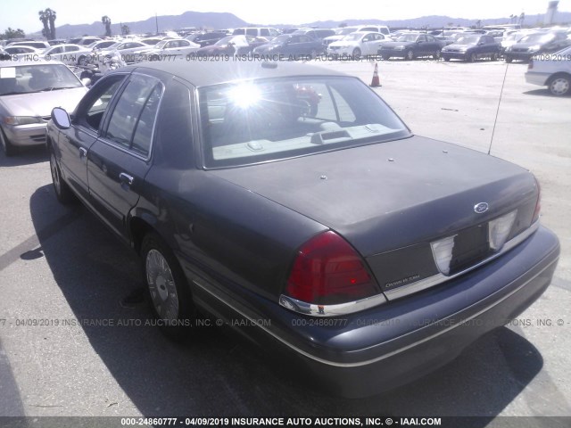 2FAFP71W15X115769 - 2005 FORD CROWN VICTORIA POLICE INTERCEPTOR GRAY photo 3