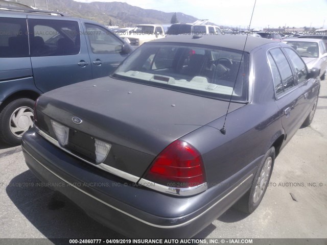 2FAFP71W15X115769 - 2005 FORD CROWN VICTORIA POLICE INTERCEPTOR GRAY photo 4