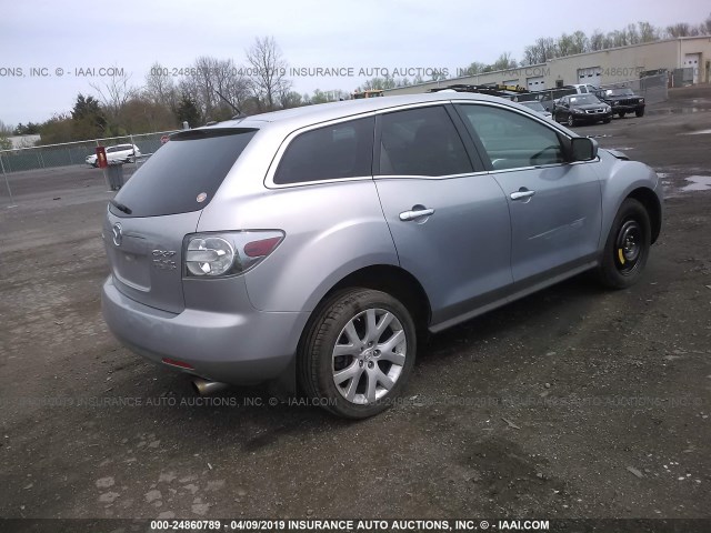 JM3ER293880197460 - 2008 MAZDA CX-7 SILVER photo 4