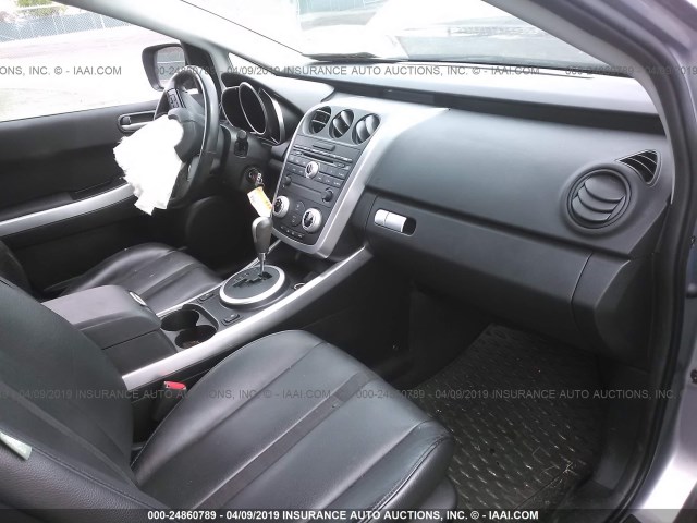 JM3ER293880197460 - 2008 MAZDA CX-7 SILVER photo 5