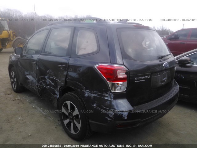 JF2SJABC5JH500646 - 2018 SUBARU FORESTER 2.5I BLACK photo 3