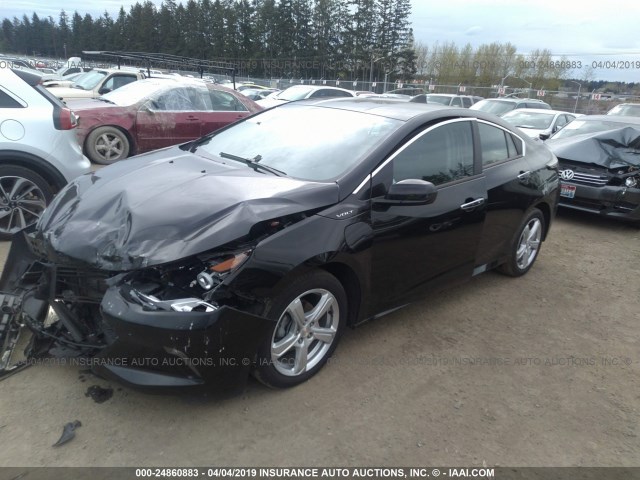 1G1RA6S5XHU209761 - 2017 CHEVROLET VOLT LT BLACK photo 2