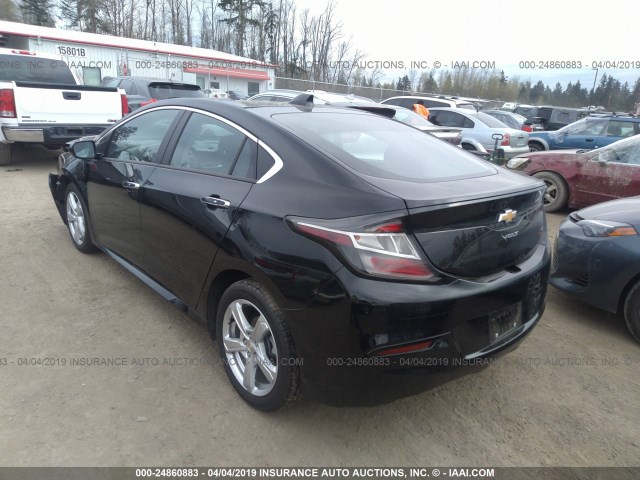 1G1RA6S5XHU209761 - 2017 CHEVROLET VOLT LT BLACK photo 3