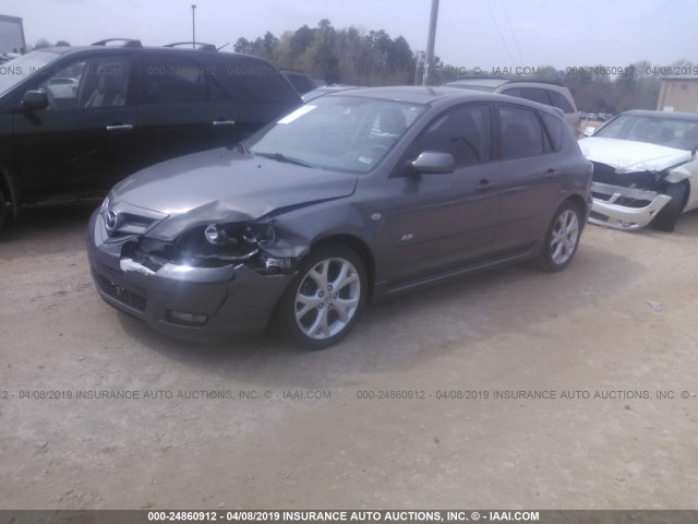 JM1BK143X71679809 - 2007 MAZDA 3 HATCHBACK GRAY photo 2