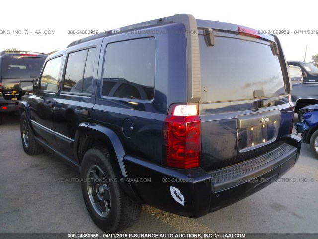 1J8HH48K26C171275 - 2006 JEEP COMMANDER BLUE photo 3
