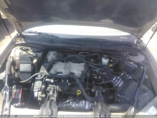 2G1WF52E039338807 - 2003 CHEVROLET IMPALA GOLD photo 10