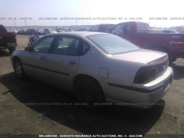 2G1WF52E039338807 - 2003 CHEVROLET IMPALA GOLD photo 3