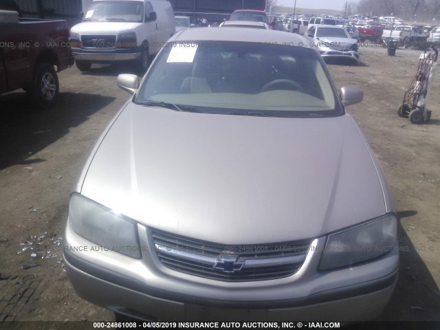2G1WF52E039338807 - 2003 CHEVROLET IMPALA GOLD photo 6