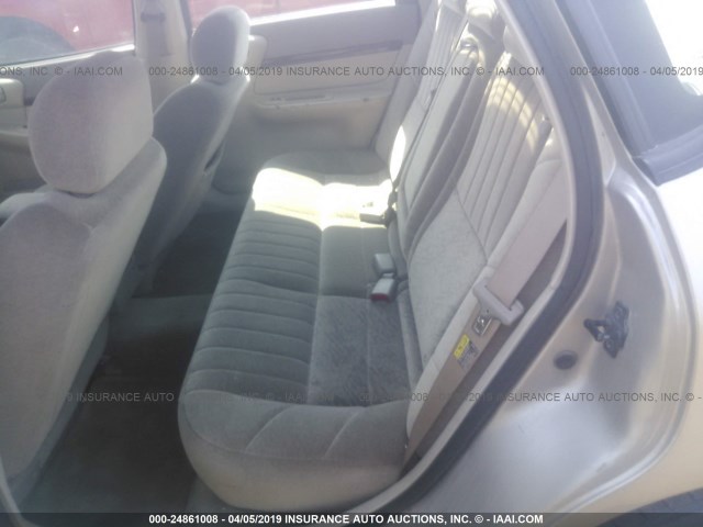 2G1WF52E039338807 - 2003 CHEVROLET IMPALA GOLD photo 8